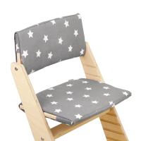 Комплект подушек-чехлов, тёмно-серый со звёздами, на спинку и сиденье для растущего стула Rumbik Kit.