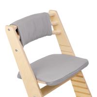 Комплект подушек-чехлов, серый, на спинку и сиденье для растущего стула Rumbik IQ.
