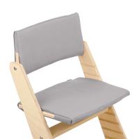 Комплект подушек-чехлов, серый, на спинку и сиденье для растущего стула Rumbik Kit.