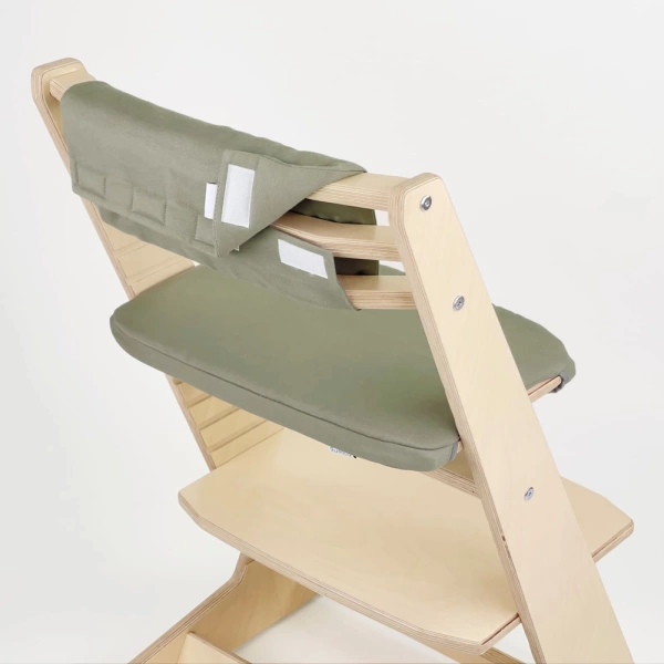 Комплект подушек-чехлов, оливковый, на спинку и сиденье для растущего стула Rumbik IQ.