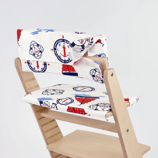Комплект подушек-чехлов, морской, на спинку и сиденье для растущего стула Rumbik Kit.