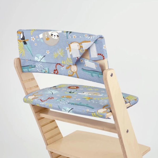 Комплект подушек-чехлов, джунгли, на спинку и сиденье для растущего стула Rumbik Kit.