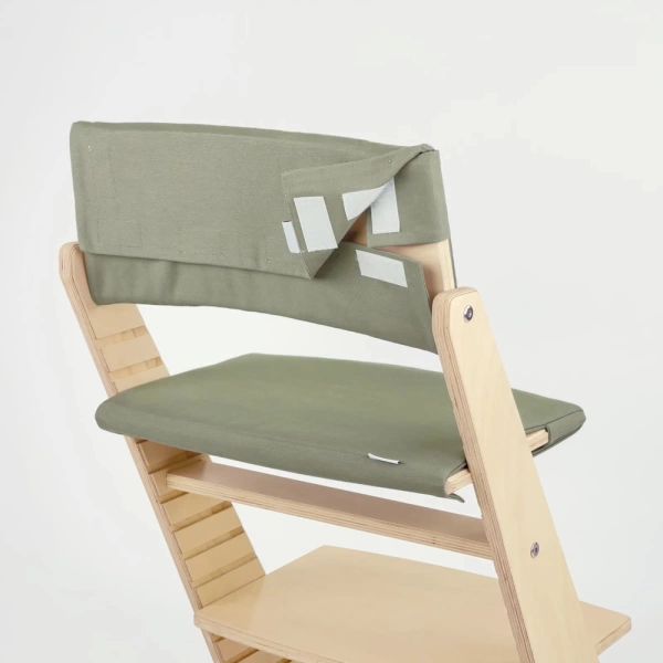 Комплект подушек-чехлов, оливковый, на спинку и сиденье для растущего стула Rumbik Kit.